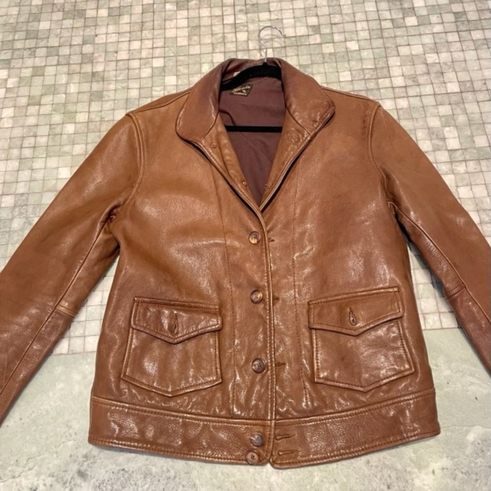 Levis Vintage Clothing Menlo Cossack Leather Jacket, Einstein Edition